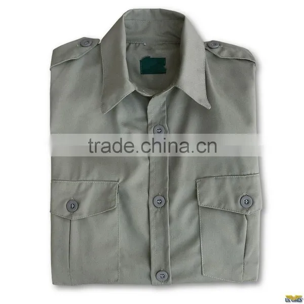 Long Sleeves & Short Sleeves Custom Khaki Shirt photo-2