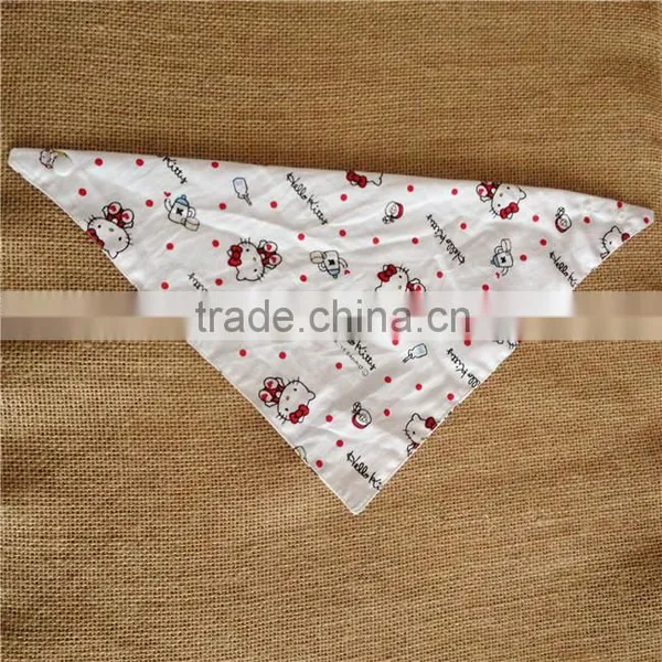 Wholesale Cotton Plush Triangle Baby Bib / Plush 100% Cotton Triangle Baby Bibs photo-2