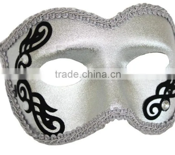 Ciro Men's Silver Decorated Masquerade Ball Mask Venetian Mask for Men photo-2
