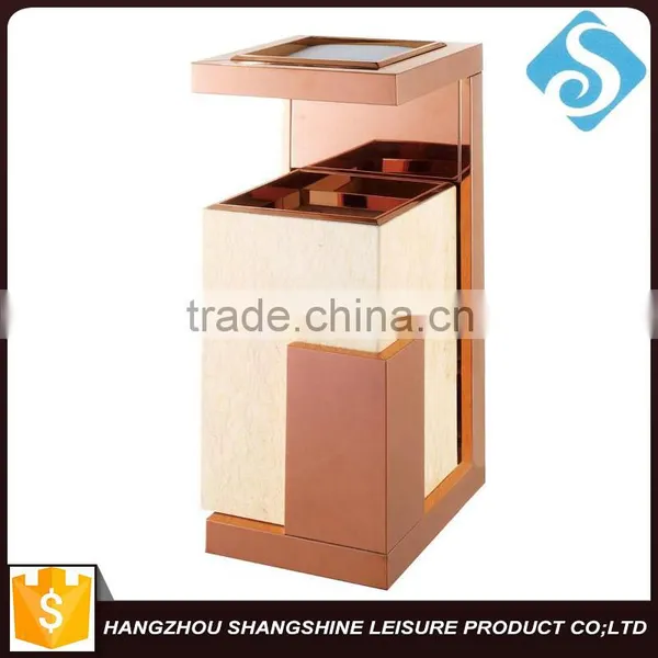 Stainless Steel Marble Dustbin photo-2