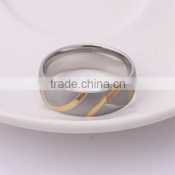 Wholesale Vintage Style 316L Stainless Steel Simple Gold Ring Designs photo-2