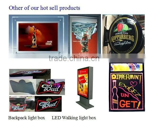 Silk Screen Printing Light Box, External Sucking Sign Box ,3D Acrylic Moulding Signage,acrylic Billboard Outdoor photo-5