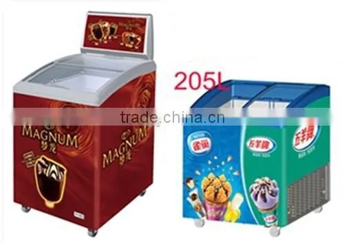 Top Sliding Glass Door ,double Door Chest Ice Cream Freezer. photo-2