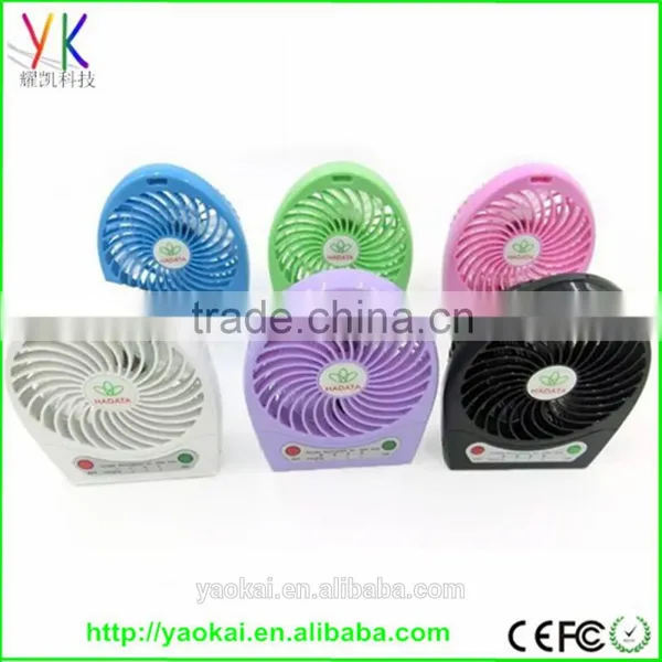 Portable USB Mini Air Conditioner Cooling Cool Desk Fan With USB Cable / Battery photo-2