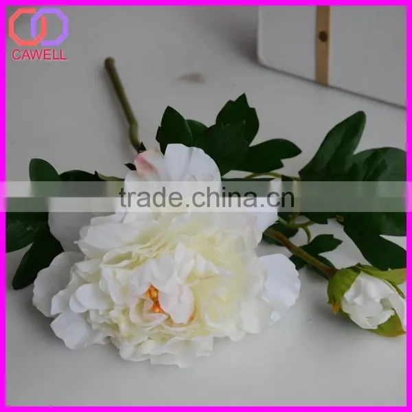 Wholesale Real Touch 2 Heads Artificial Silk Peony Flower photo-3