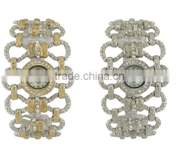 New Model Unique Fashion Ladies Dress Wide Band Alloy Quartz With Japan Quartz Watch photo-5