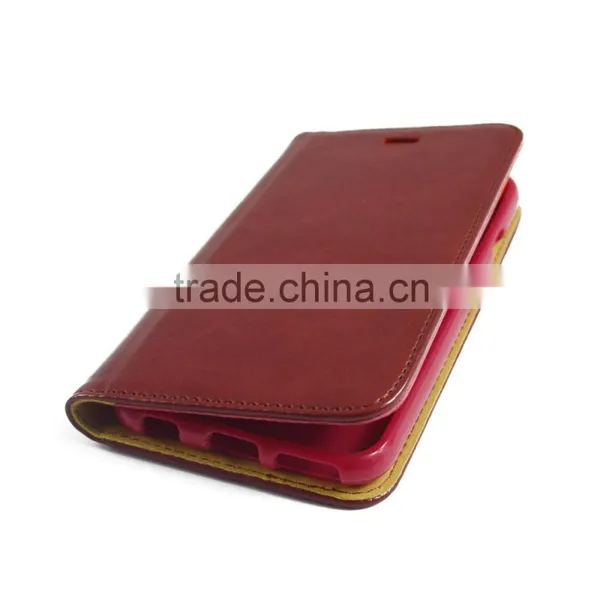 2016 New Arrival Classical Men's PU FOLIO Leather Phone Case For IPhone5se photo-3