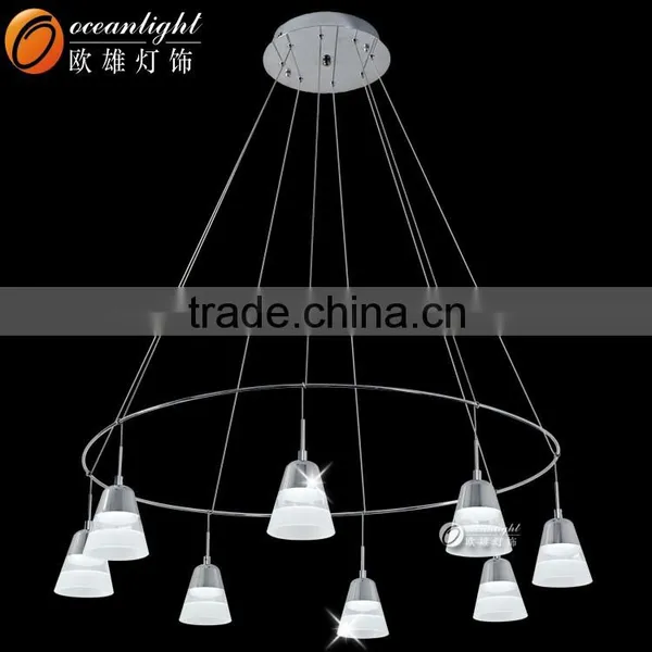 Modern LED Chips Lights Acrylic Pendant Chandelier Bottle Chandelier Lampardis OM88213-8W photo-4