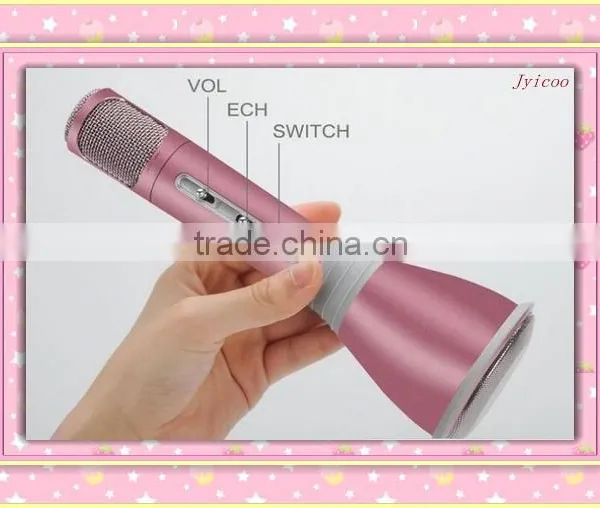 Bluetooth Speaker Portable Wireless Karaoke Microphone Handheld Condenser Microphone With Speaker photo-3