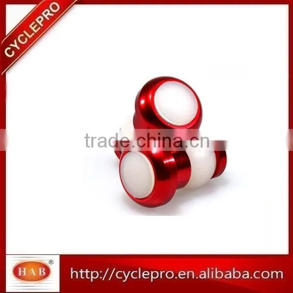 Competitive Price-2Pcs Red Bicycle Bike CNC Handle Bar End Bar Plugs Lights LED Lights Pairs,bicycle Light