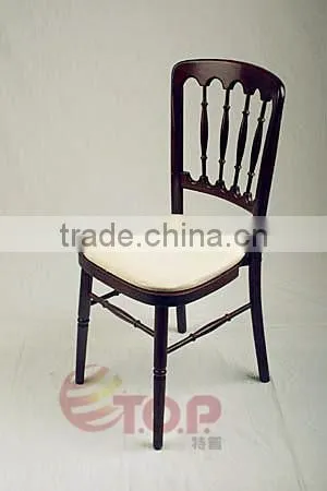 Fashion Black Wooden Chateau Chair photo-3