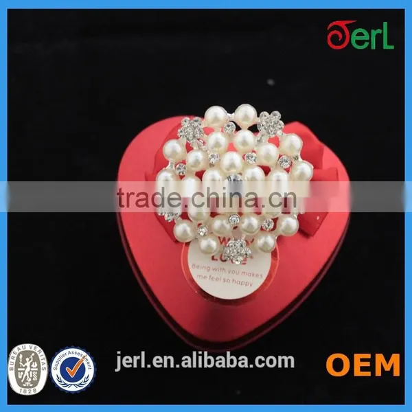 New Crystal Rhinestone Antique Shank Pearl Flower Button photo-6