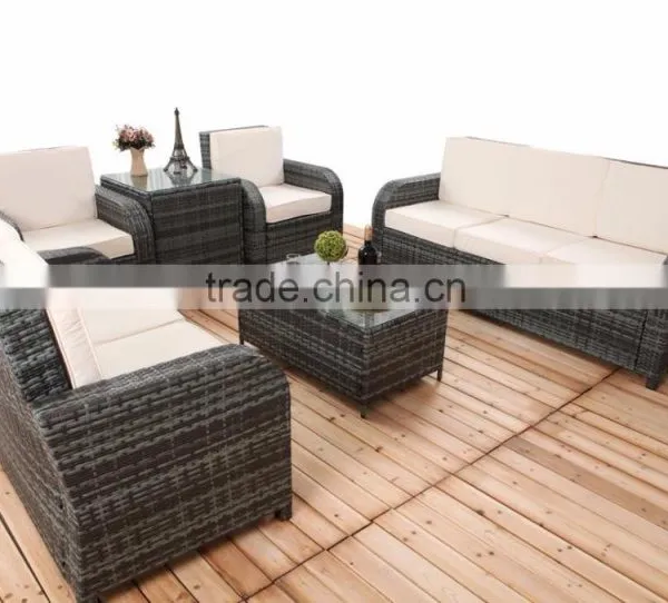 Weatherproof and Fireproof Cheap 6pcs Rattan Sofa Sets