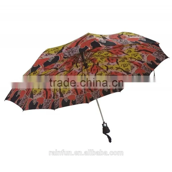 Beautiful Customized Printing Full-auto Foldable Umbrella photo-3