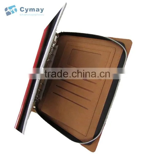 Leather Folder for Interview With Custom Logo Embossing 2 Hole Display Folder photo-3