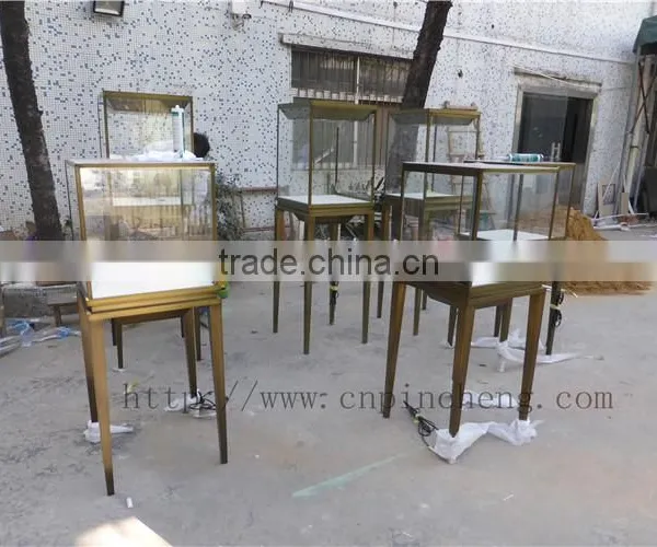 Luxury Store Fixtures Decoration Factory Custom Made Stainless Steel Metal Display Showcase and Stands for Cartier Jewelry photo-2