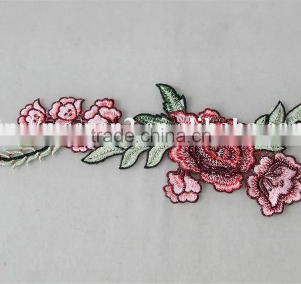 Pretty as Picture Rose Embroidery Printing Patch for Chinese Style Straight Skirt photo-5