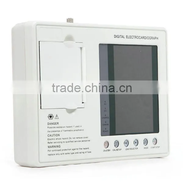 Portable Digital 3-channel Color Electrocardiograph ECG EKG photo-5