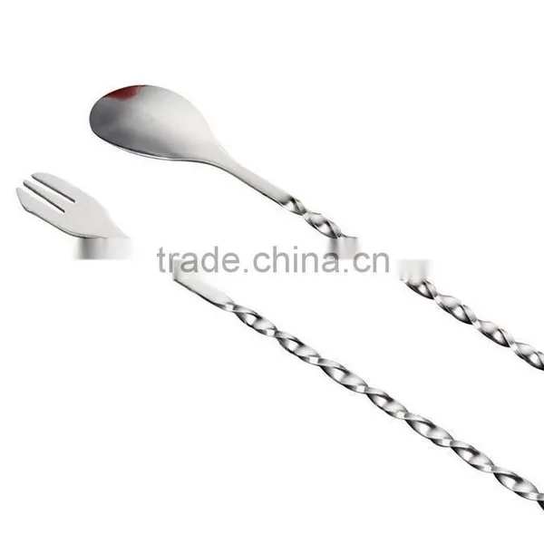 Drink Coffee Cocktail Spoon Stainless Steel Stirrer for Bar photo-2
