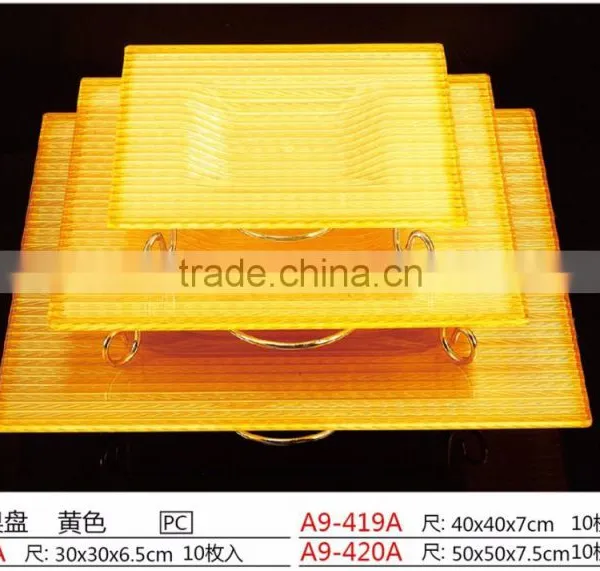 China Reusable Rectangle PC Fruit Plate photo-3