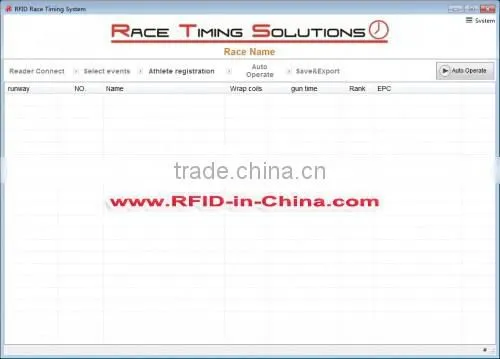 Software Development for Race Time System