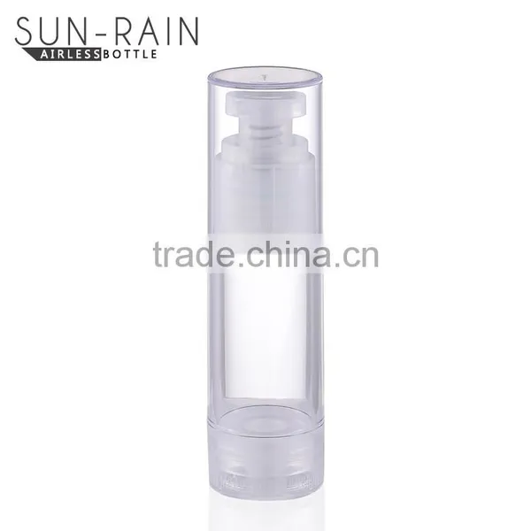 Professional Spring Outside Empty Silver Cosmetic Plastic Airless Bottle 50ml photo-3