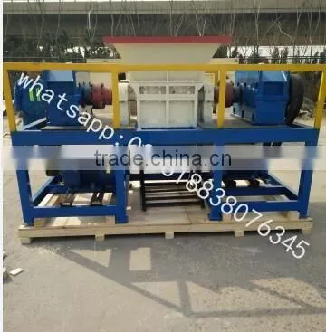 Manufacture Automatic Foam Waste Tire Wood Shredder Machine Plant photo-2