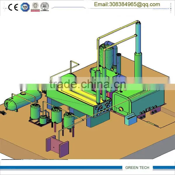Used Engine Oil to Diesel Refining Distillate Machine Remove Bad Color and Smell photo-5