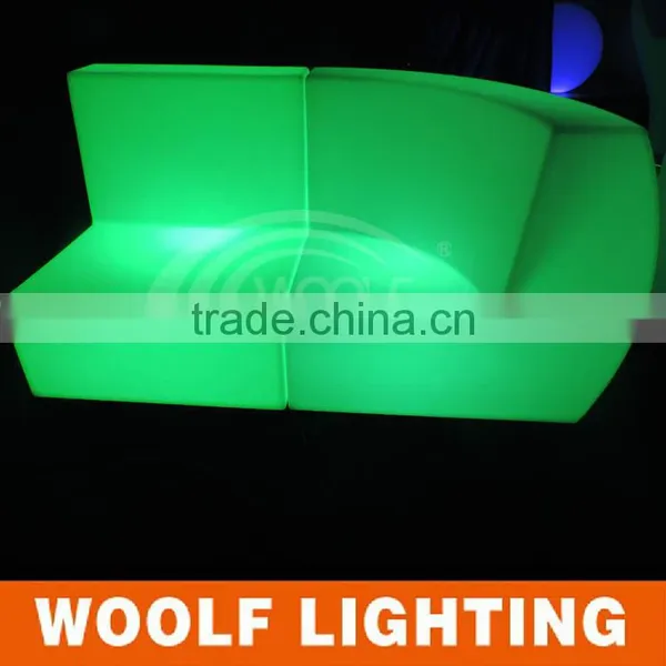 Single Corner and Straight LED Color Light Up Sofa photo-3