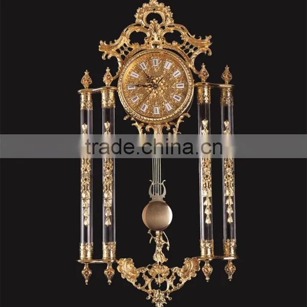 Amazing Flower Decorative Wall Clock, Copper Cast Wall Clock, French Elegant Design Wall Clock photo-5