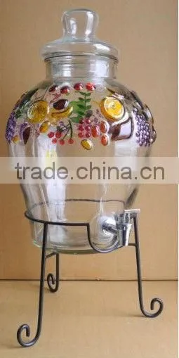 Hand Painted Coloured Water Dispenser