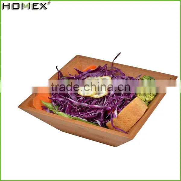 High Quality Morden Bamboo Salad Bowl With Hands photo-3