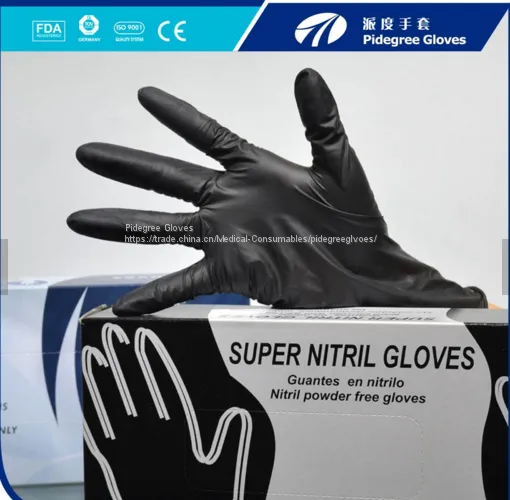2017 Hot Sale Cheap Nitrile Glove Powder Free Nitrile Examination Gloves photo-4