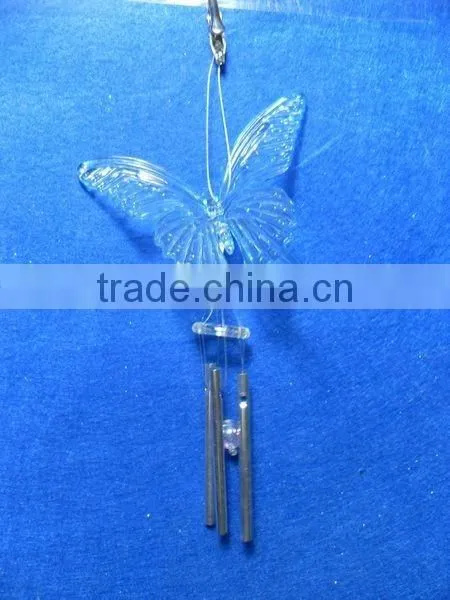 Acrylic Butterfly Metal Wind Chime Aeolian Bells Ornament photo-2