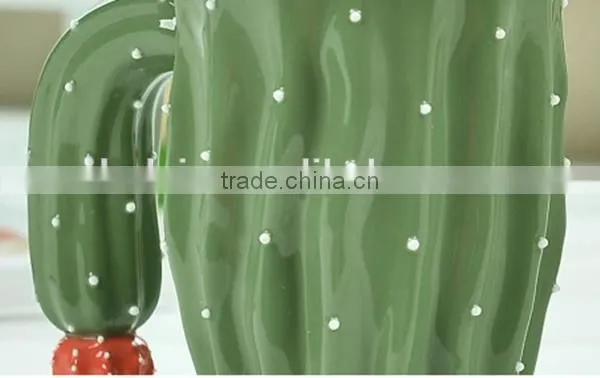 Christmas Giftware Fancy Stylish Green Plant Coffee Cup Cactus Ceramic Mug photo-5