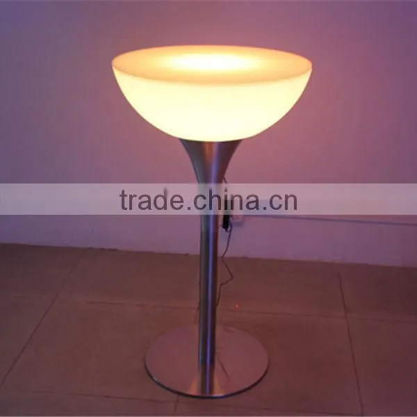 High LED Cocktail Table for Wedding Led Illuminated Furniture Bar Table photo-2
