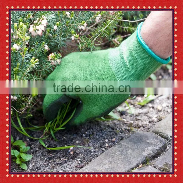 Polyurethane Coated Bamboo Fiber Work and Garden Gloves photo-3