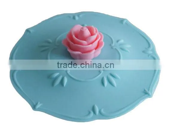Cute Rose Silicone Watertight Cup/Mug Lid Cover photo-2