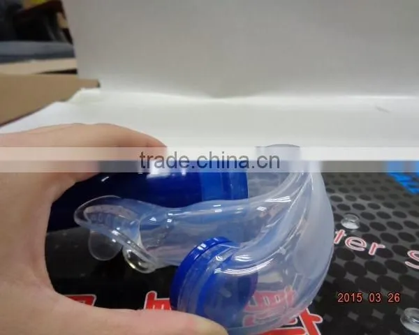 Professional Bendable Silicone Blue Swimming Frontal Snorkel for Adult, US Patened(SK-300) photo-3