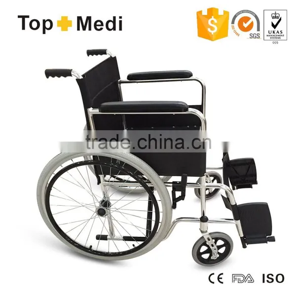 TOPMEDI New Product Manual Folding Cheap Price Aluminum Wheelchair photo-4