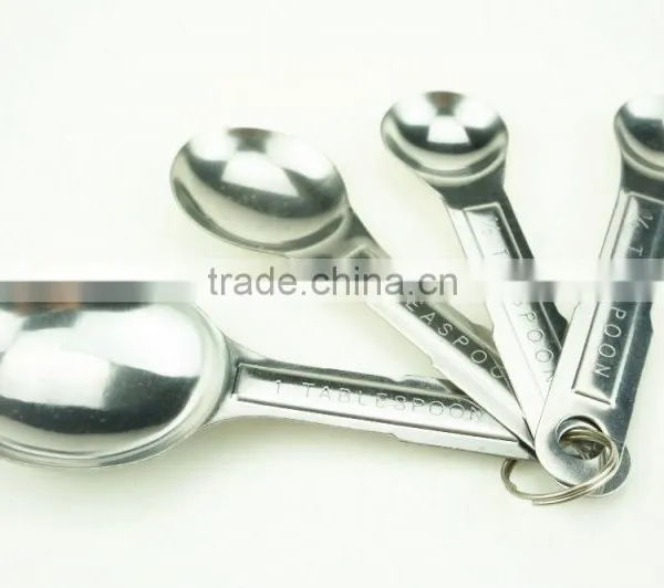 42144 4pcs Stainless Steel Nesting Measuring Cups and Spoons Set photo-4