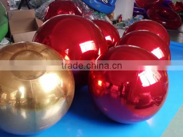 Custom Inflatable Hanging Color Mirror Ball Silver Ball For Festivial photo-4
