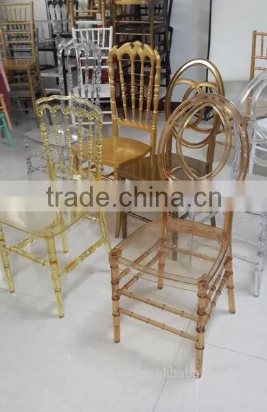 Wholesale Clear Resin Wedding Party Renal Crystal Clear Wedding Chair photo-6