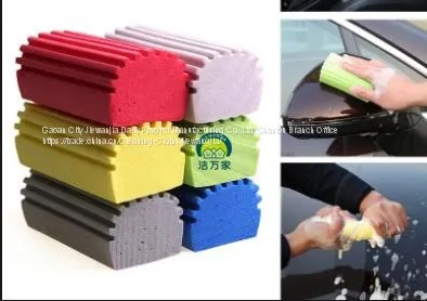  Stripy PVA Square Sponge with Handle Easy Cleaning