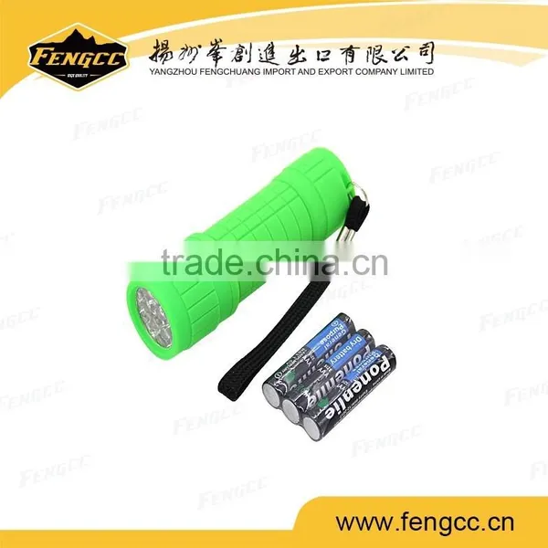 2016 Hot Sale LED Flashlight With Metal Buckle Key Ring photo-3