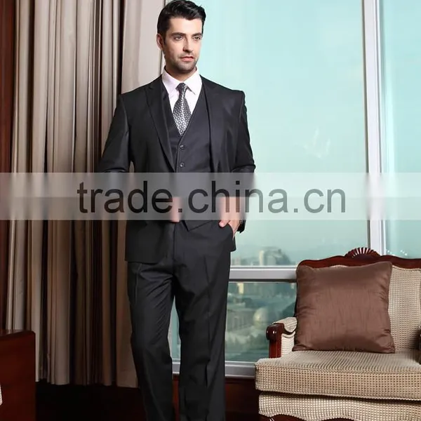 Stripe Notch Lapel 3pcs Business Suits for Man/ Suit Men photo-6
