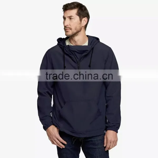 Pullover Style Waterproof Winder Water Resistant Nylon Windbreaker Jacket photo-3