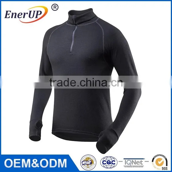 2017 China Wholesale Men's Long Sleeve Running t Shirt Men's Gym Wear Sports t Shirt photo-3