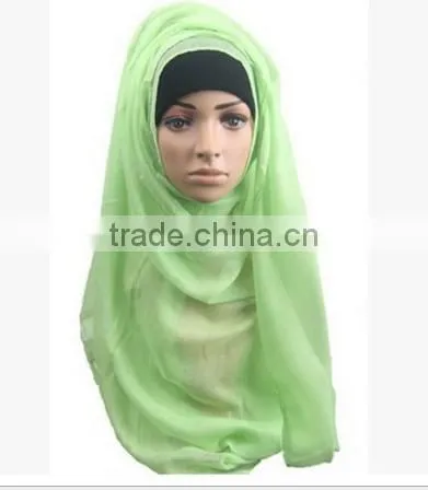 Muslim Pure Color Bag Towel Europe and the United States Fashion Super Large Cap Cover Scarf Scarf photo-6