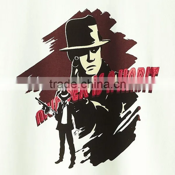 High Quality Premium Custom Print Logo 100% Combed Cotton t Shirt photo-4